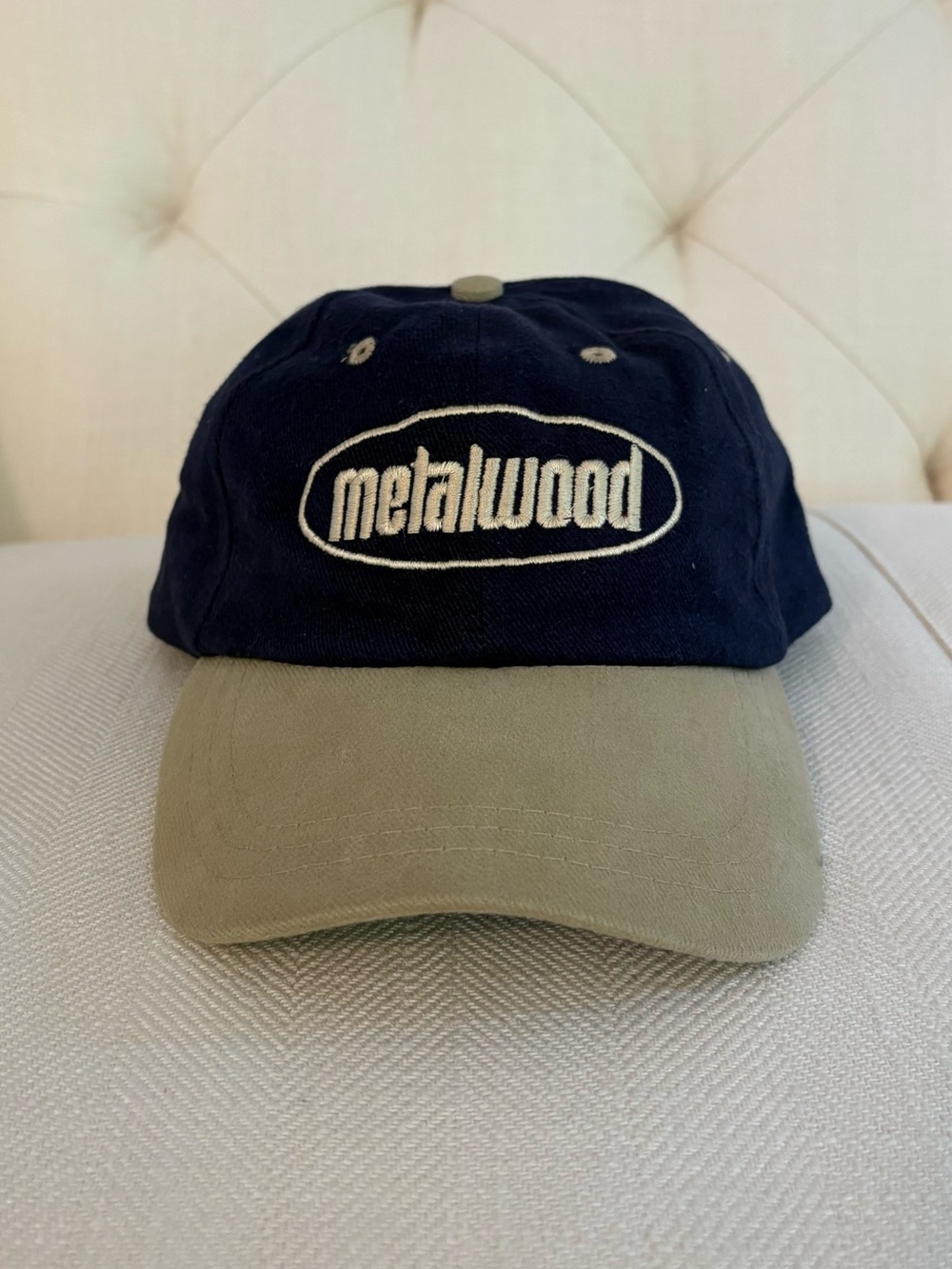 Metalwood Golf Two-Tone Baseball Cap - Navy & Khaki